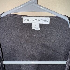 Sexy black wrap shirt!